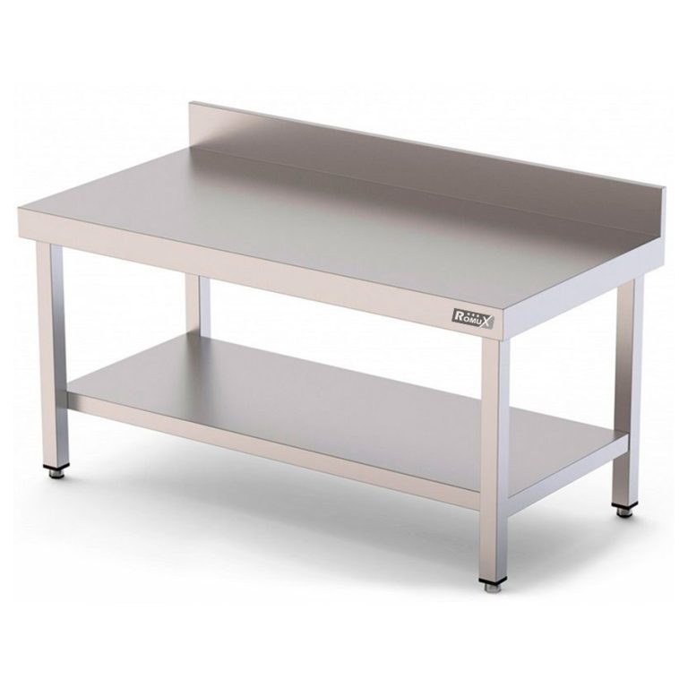 Mesa de trabajo inox con estante